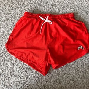 Tracksmith Orange/Red VanCortlandt Shorts
